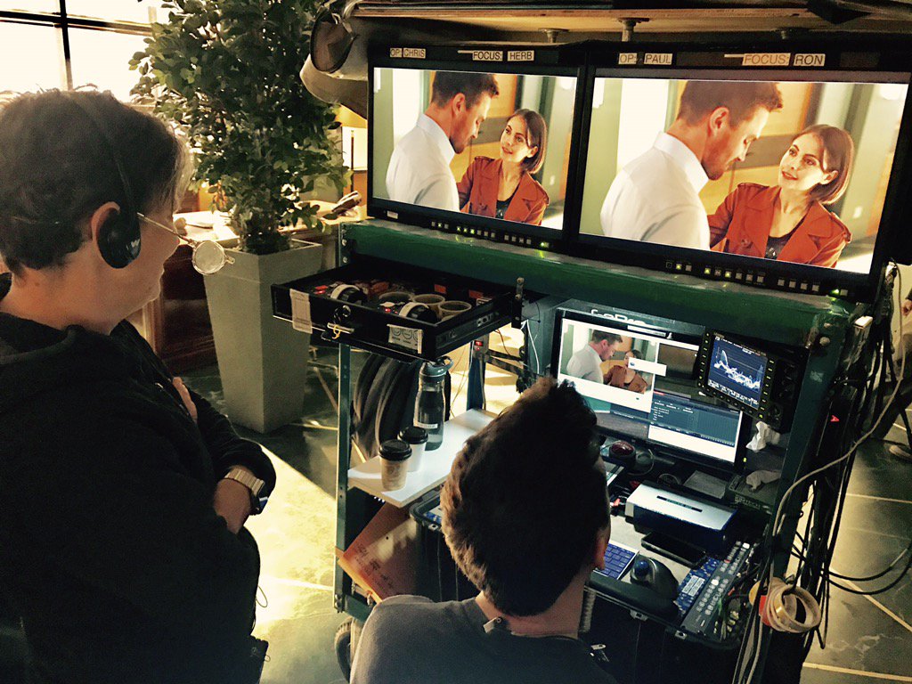 A director at the video village